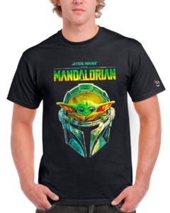 Baby Yoda. Mandalorian. Star Wars. Remera de algodón peinado premium!