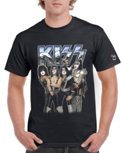 KISS ROCK. MOD. 008. Remera de algodón peinado premium!