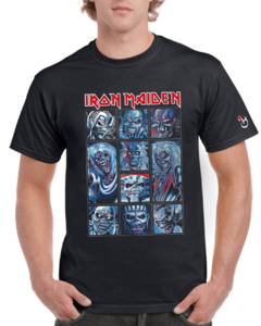 Iron Maiden. Eddie the Head MOD. 010. Remera de algodón peinado premium!