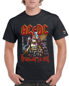 AC/DC. Highway to Hell. Mod 019. Remera de algodón peinado premium!