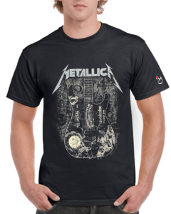 Metallica. Guitarra.Mod 038. Remera de algodón peinado premium!