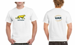 Los Pumas doble estampa. Rugby. Remera de algodón peinado calidad premium.