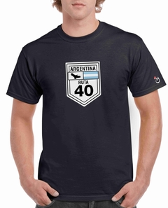 Ruta 40. Remera de algodón peinado calidad premium