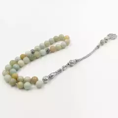 Masbaha. Tasbih. Piedra Amazonita Natural. Rezo. Islam. .✈️ Envío internacional .Entrega estimada entre 15 y 30 días hábiles en internet