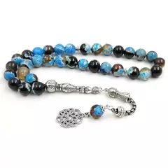Imagen de Masbaha.Tasbih. Piedra Ágata. Rezo. Islamico. ✈️ Envío internacional .Entrega estimada entre 15 y 30 días hábiles