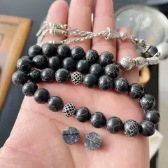 Masbaha. Tasbih. Negro. Piedra de Mongolia.Rezo. Islam. .✈️ Envío internacional .Entrega estimada entre 15 y 30 días hábiles.