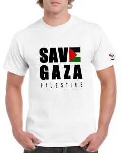 Palestina. Save Gaza. Remera de algodón peinado premium! Mod.-PAL-0010 - comprar online