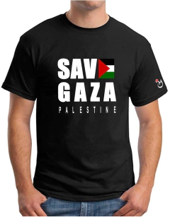 Palestina. Save Gaza. Remera de algodón peinado premium! Mod.-PAL-0010