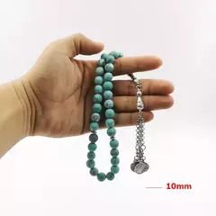 Masbaha. Tesbih. Piedra Turquesa. Rezo. Islam. ✈️ Envío internacional .Entrega estimada entre 15 y 30 días hábiles - comprar online