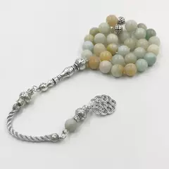 Masbaha. Tasbih. Piedra Amazonita Natural. Rezo. Islam. .✈️ Envío internacional .Entrega estimada entre 15 y 30 días hábiles