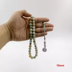 Masbaha. Tasbih. Piedra Amazonita Natural. Rezo. Islam. .✈️ Envío internacional .Entrega estimada entre 15 y 30 días hábiles - tienda online