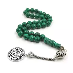 Imagen de Masbaha. Tasbih. Piedra Malaquita. Rezo. Islam. ✈️ Envío internacional .Entrega estimada entre 15 y 30 días hábiles