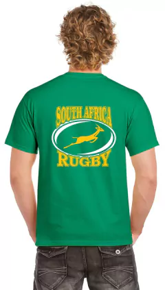 Sudáfrica.Springboks Rugby. Remera de algodón peinado calidad premium. - comprar online