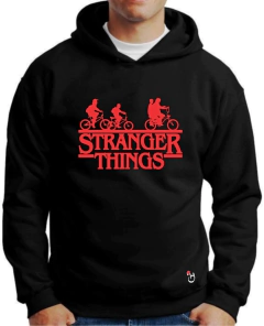 Buzo canguro de frisa Premium. Hoodie. Strangerthinghs.Series
