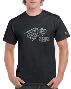 Game Of Thrones. Juego de Tronos. Winter. Plateada. Remera de algodón peinado premium! - comprar online