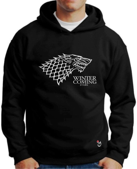 Buzo canguro de frisa Premium. Hoodie. GameofThrones.Series