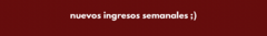Banner de la categoría NUEVOS INGRESOS