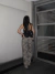 Pantalon Recto Print Gabardina en internet