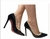 Scarpin preto/spike Salto 11 cm -