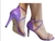 Sandalia Salto Roxo com Strass - comprar online