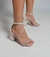 Salto Bloco Branca com Strass
