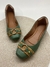 Mocassim Esmeralda c/ detalhe amarelo