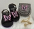 Kit Bolsa e Sandália Infantil Borboleta Preta - comprar online