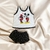Pijama Infantil Feminino Regata Minnie e Mickey - comprar online