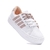 Tênis Slip Branco c/ Nude c/ cadarço plataforma alta