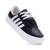 Tênis Slip Preto c/ Branco cadarço plataforma alta