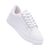 Tênis Slip Branco cadarço plataforma alta