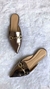 Mule Luxo Prateado c/ Fivela