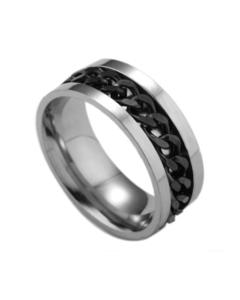 Anillo Panter Silver y Negro - comprar online