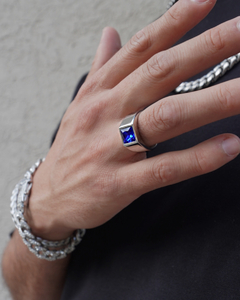 Anillo Versalles Silver Azul - comprar online