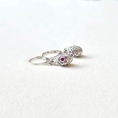 Aros Cloisonné Plata 925