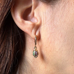 Aros Cloisonné Gold - tienda online