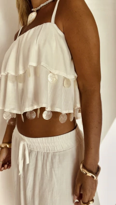 TOP GYPSY OFF (CAPIZ NATURAL TRANSLUCIDO) - online store