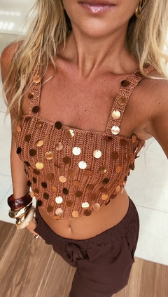 TOP CROCHET ENERGIA SOLAR PAETÊ en internet