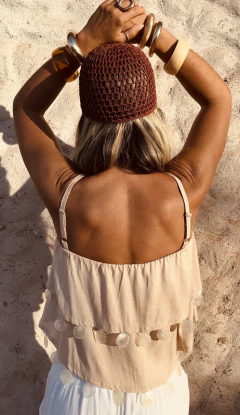 TOP GYPSY BEGE (CAPIZ NATURAL TRANSLUCIDO) - Mandie