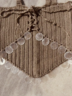 TOP CROCHET LUA PRATEADA - comprar online