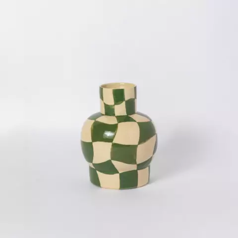 Vaso Paixão Xadrez VERDE
