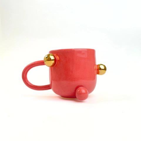 Caneca Bruxelas com Ouro Alternado MELANCIA