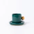 Jogo Xícara Lina com Ouro ESMERALDA 2 Peças
