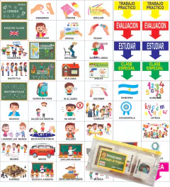 COMBO AGENDA SEMANAL XL CON PICTOGRAMAS + ACTIVIDADES DE JARDIN O PRIMARIA - comprar online