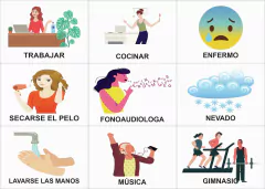 Imagen de AGENDA PIZARRA VISUAL SEMANAL VERTICAL CON 96 PICTOGRAMAS