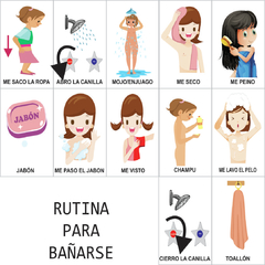 ACTIVIDADES COTIDIANAS "BAÑARSE" en internet