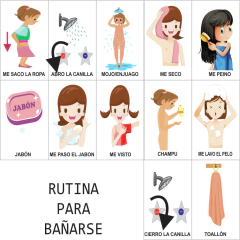ACTIVIDADES COTIDIANAS "BAÑARSE" en internet