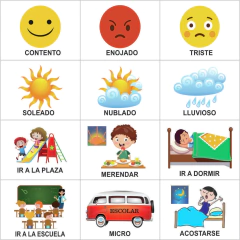 Imagen de AGENDA VISUAL DIARIA MAGNETICA CON PICTOGRAMAS