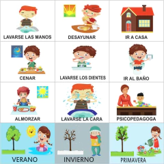 AGENDA VISUAL DIARIA MAGNETICA CON PICTOGRAMAS - Juegos Vicap