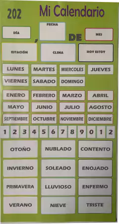 CALENDARIO MAGNETICO PARA LA HELADERA - comprar online